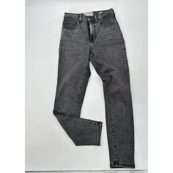 Everline Curvy 10" High-Rise Skinny Jeans in Black Frost Women Size 26 - Picture 2 of 6